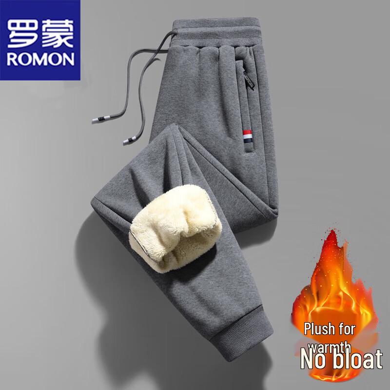 ROMON Men's Fleece Lined Casual Pants