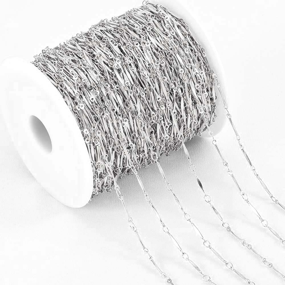 1Meter Multi Styles Stainless Steel Gold Color Silver Color Link Chain Bulk Chains DIY Necklace Jewelry Making Wholesale No Fade