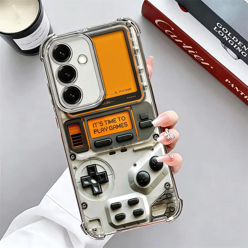 

Game Console Fashion Boy Plating Phone Case For Samsung A17 A07 A37 A57 A16 A56 A15 A55 A14 A54 A13 A53 A26 A36 A25 A35 A24 A34 Samsung A13