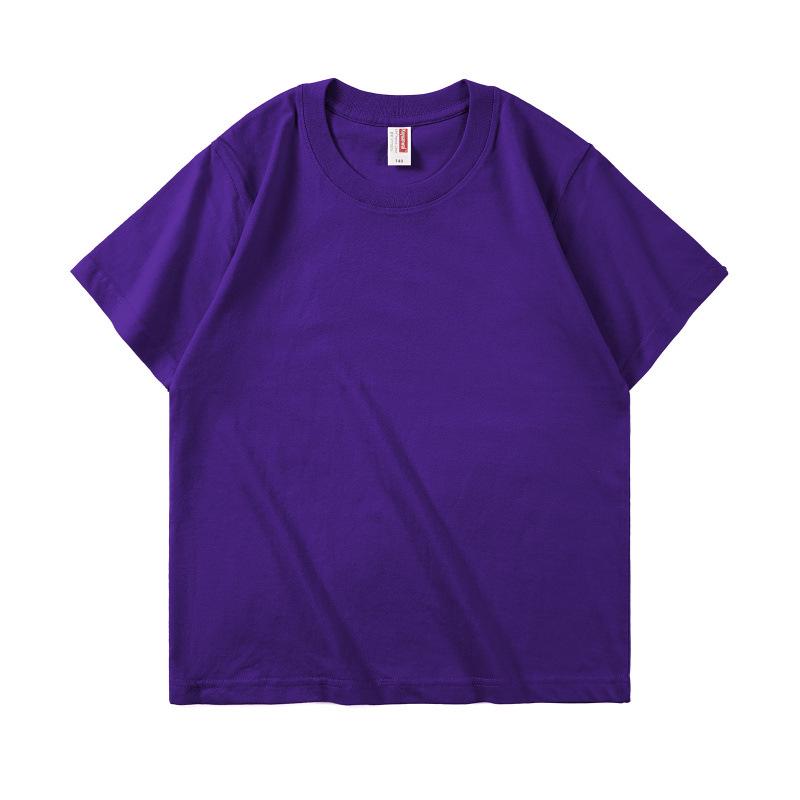 Boys' Pure Cotton School Style Short-Sleeve T-Shirt for Ages 10-14 - Summer 2025