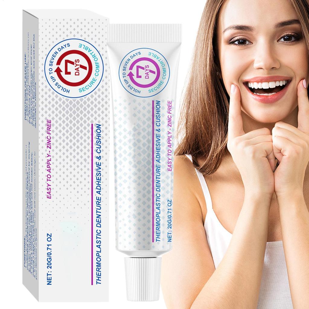 Adhesives Glue Teeth Care Denture Adhesives Cream Soft Originals Long-Lasting Paste Gentle Comfortable For Home Care Women Men