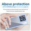 For Motorola Edge 60 5G Phone Case WANLONFENG XC Series TPU Acrylic Cover with Tempered Glass (Big Lens Hole)