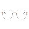 Full Rim Geometric Navy Blue Gold Lita 925c Fashion Women Eyeglasses