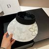 Ins Small Fragrant Wind Pearl Flower Casual Bucket Hat Fashion Spring and Summer Embroidery Jacquard Foldable Sun Hat