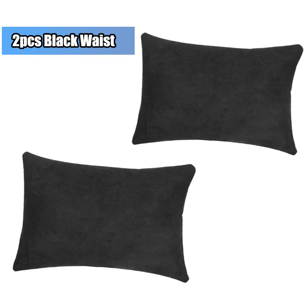 For Tesla Model 3 Y S X Car Seat Headrest Neck Pillow Cushion Suede Comfortable Headrest Lumbar Support Black/White