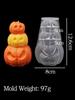 1 st Kreativitet Halloween Silikon Ljusform Handgjorda Doftljus Tvålformar Gips Harts Hantverkstillverkning Hem Halloween Dekor