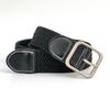 Weave Casual Elastic Waistband With No Drilling Design For Office Fashion