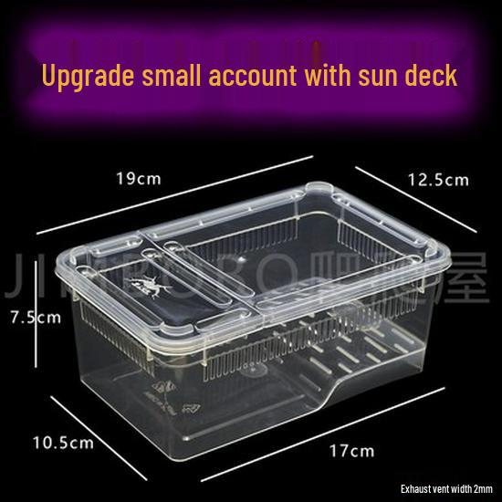 2nd Gen Reptile Breeding Box for Spiders, Frogs, Snails, Silkworms, Geckos, Snakes, and Turtles