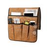 Large Cotton Linen Sofa Armrest Storage Bag for Remotes, Books, Candy, and Cosmetics