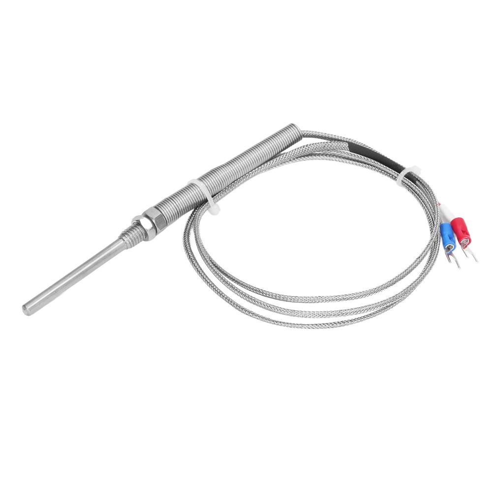 Temperatursensor aus Edelstahl 304 5x50mm M8 Sonde Thermoelement-Sensor Temperaturregler