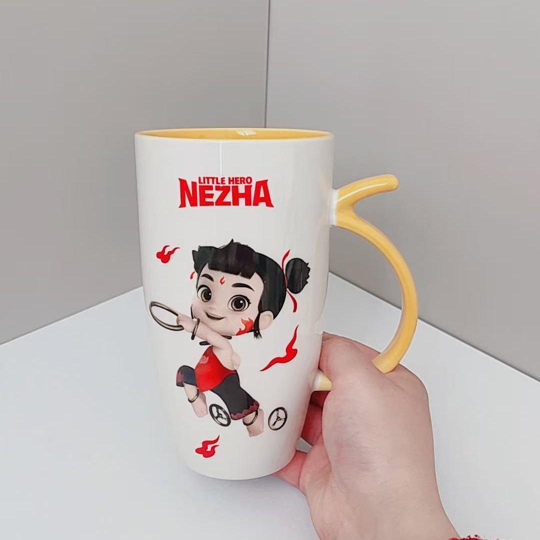 

Birthday Gift for Girls Cute Bear High Legged Wine Glass Ceramic Mug Practical Gift for Best Friend Bridesmaid Wedding Souvenir 301-400ml