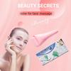 Pink Silent Ice Facial Massage Roller - Cold Compress and Lifting Tool