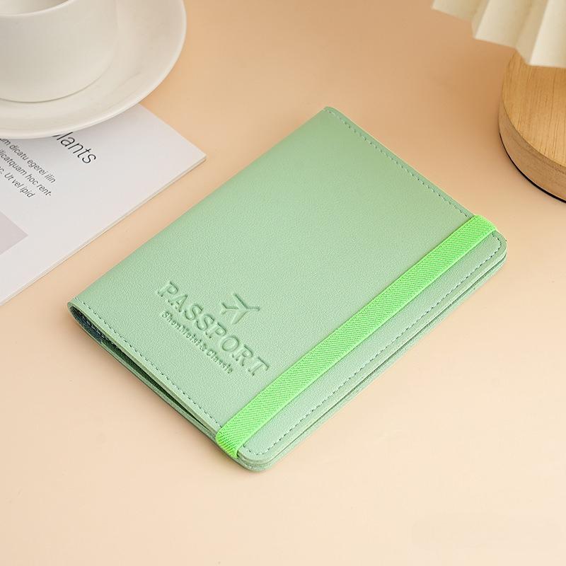 PU Leather Strap Passport Case Multifunctional Passport Holder Ticket Holder ID Card Holder Passport Cover Travel Accessories