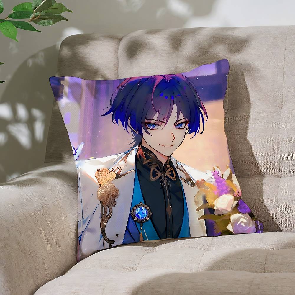 Cartoon K-KAITO Pillow Case Throw Pillow Cover Nordic Vintage Style Cushion Covers Home Living Room Sofa Couch Seat