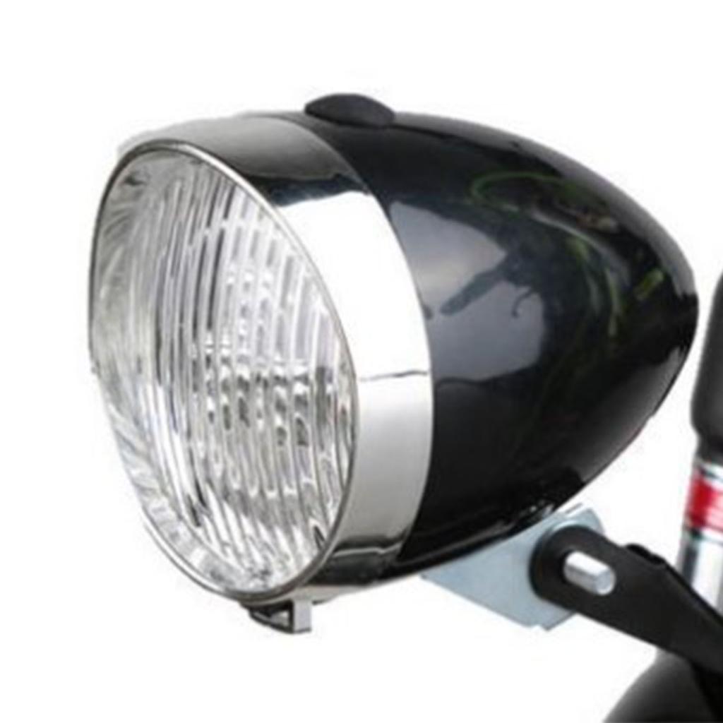Vintage Retro Bicycle Bike Front Light Lamp with Bracket Super Bright 3 LED Bike Headlight Bike