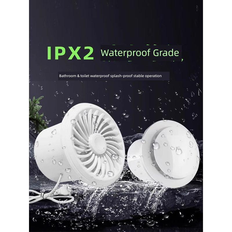 Powerful Silent Bathroom Exhaust Fan for Home Use, Wall-Mounted Toilet and Kitchen Ventilation Fan, Dual-Directional Extractor Fan