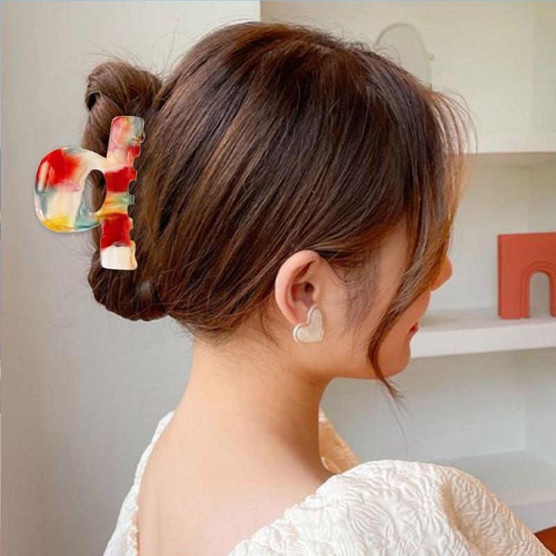 French Style Acetate Hair Claw Clip Elegant Hairpin Strong Hold Fashion Hair Decoration Multipurpose Hair Clip For Women
