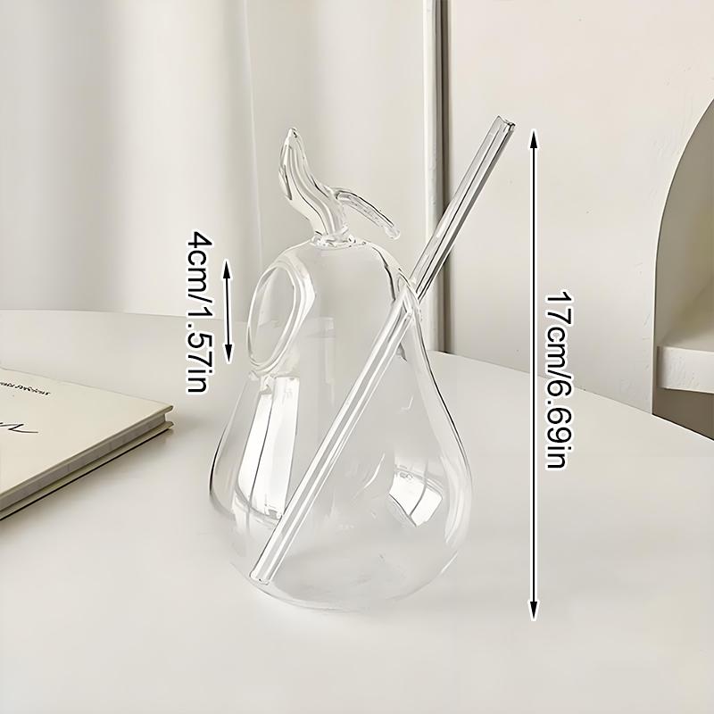 

1 набор стаканов для сока, стакан для бара, кухонный аксессуар, чашка в форме яблока, креативная стеклянная чашка в форме груши, 2 стиля