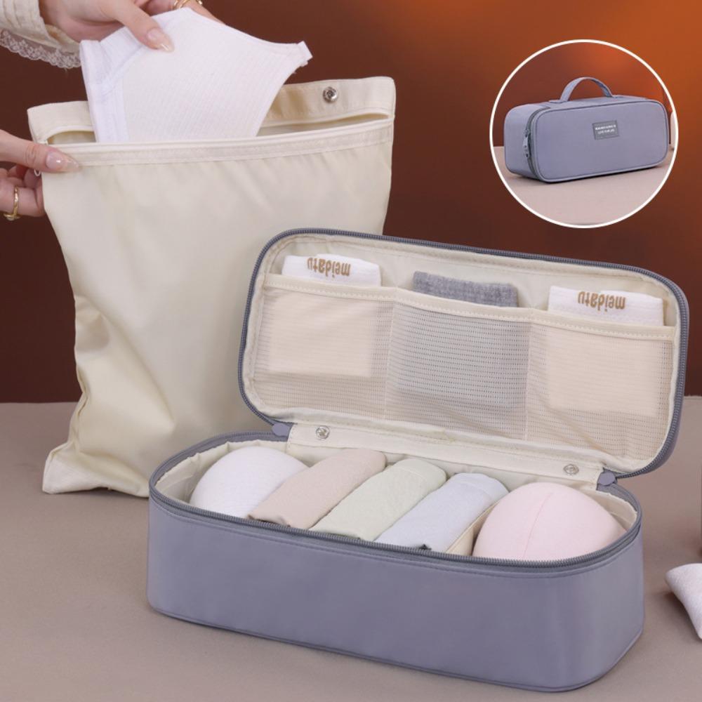 

with Detachable Dirty Clothing Pocket Travel Storage Bag Multifunctional Waterproof Socks Storage Pouch сірий