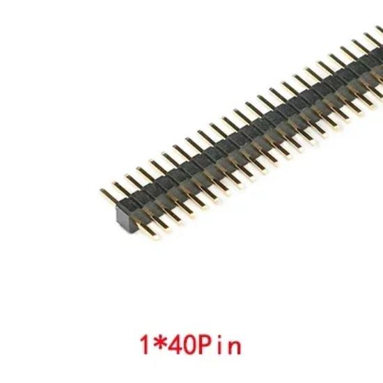 

10 шт./лот 1,27 мм 1*40 2*40 штифтовий роз’єм, штифт, одинарний/дворядний роз’єм, позолочений мідний роз’єм.