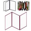 A4 A4 Menu Paper Holder Metal Corners Shell Document Folder PVC Transparent Menu Cover  Hotel