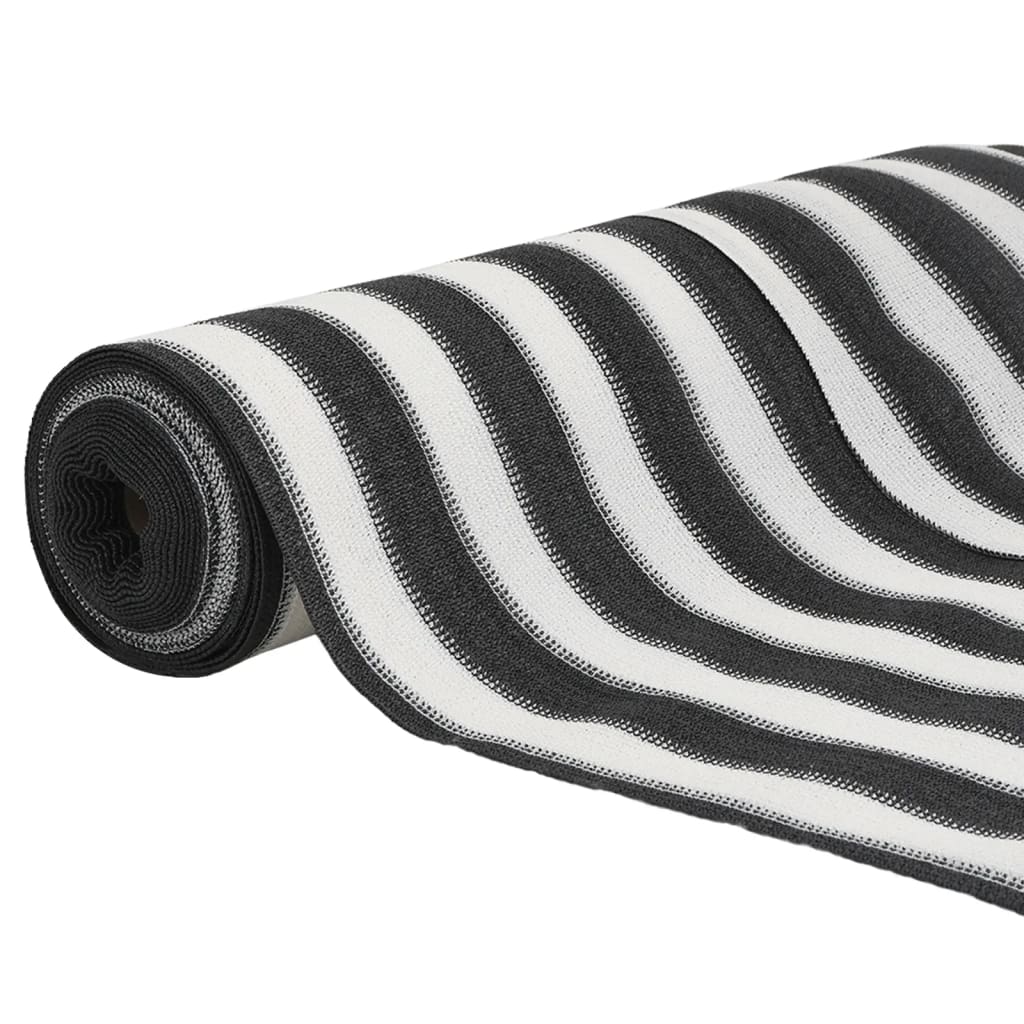 Vidaxl Shading Net, Anthracite-White, 1.5X10 M, Hdpe, 195 G/M²