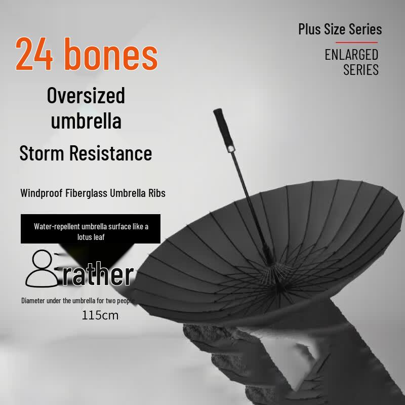 Shangheng Automatic 24-Rib Long Handle Sun & Rain Umbrella