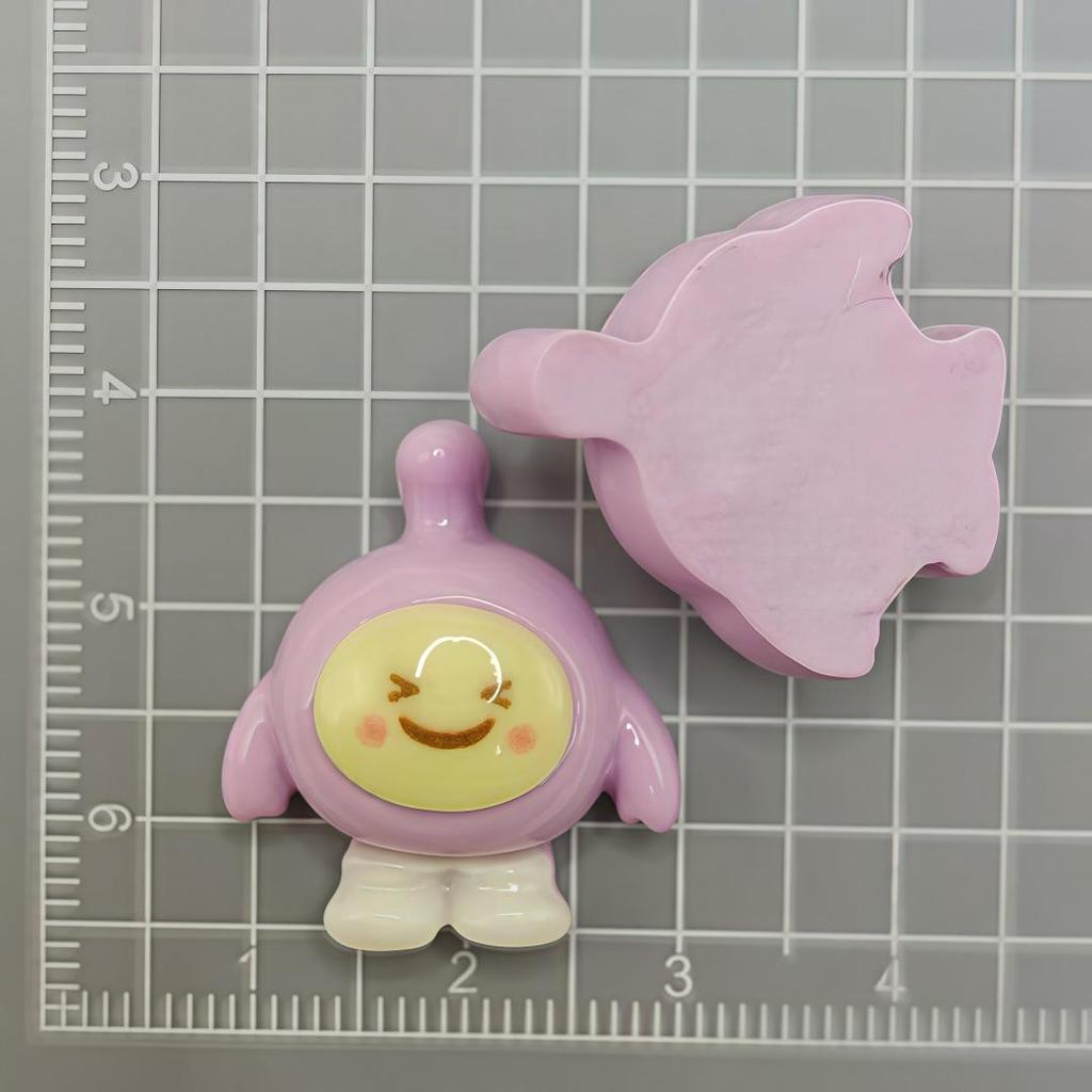 DIY Dekor: Harz Ei Junge Cartoon Magnet & Haarspangen Set