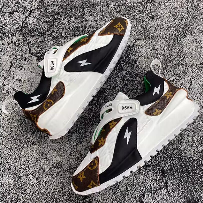 High-end and Stylish Men's Shoes, National Trend Retro Printed Dad Shoes, Niche Forrest Gump Casual Sports 8