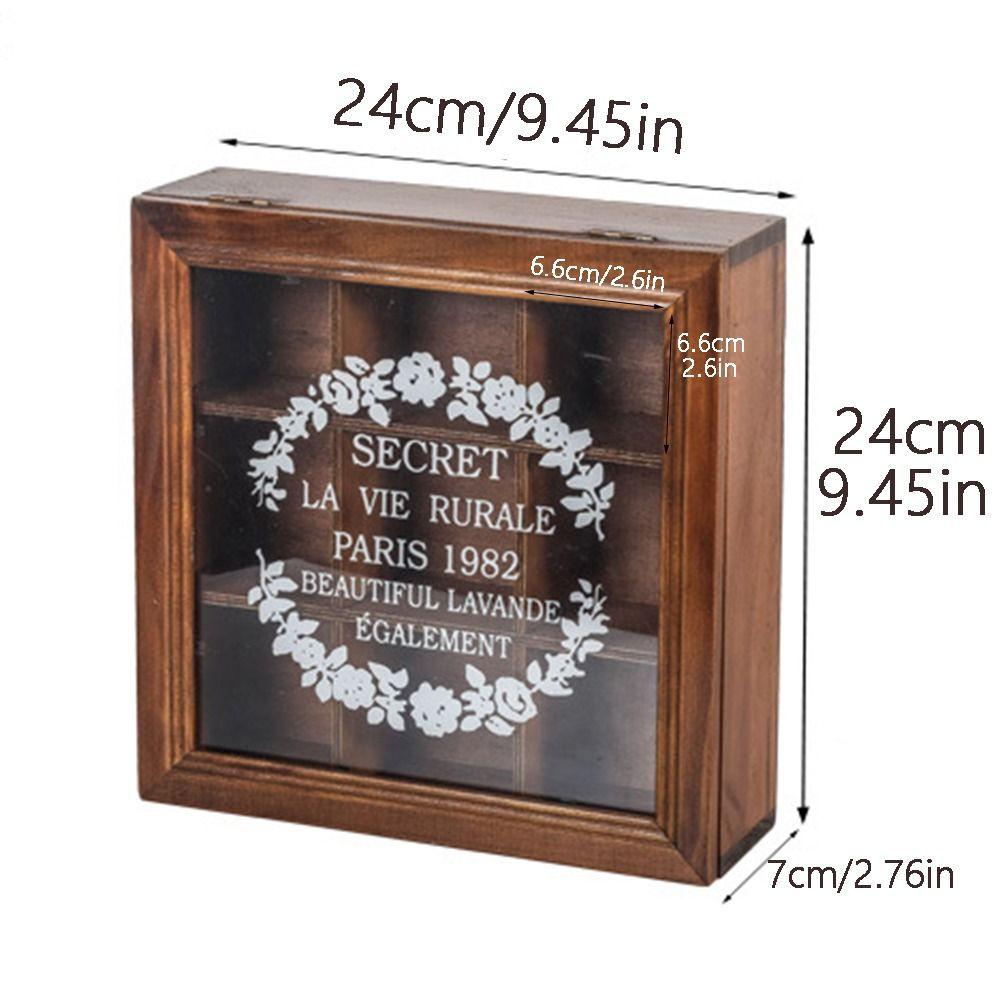 with Lid Necklace Display Case Nine-grid Women Jewelry Box Jewelry Storage Box  Desktop