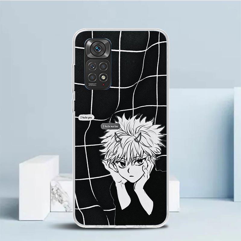 Killua HunterX Phone Case For Xiaomi Redmi Note 15 14 14S 13 12S 12 Pro Plus 11S 11 11T 11E 10S 10 + Soft TPU Back Cover Redmi N