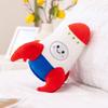 Simulation Spaceship Rocket Doll Plush Toy 18/27 Cm Handmade Cartoon Anime Cute Pillow Cushion Children's Birthday Decoration