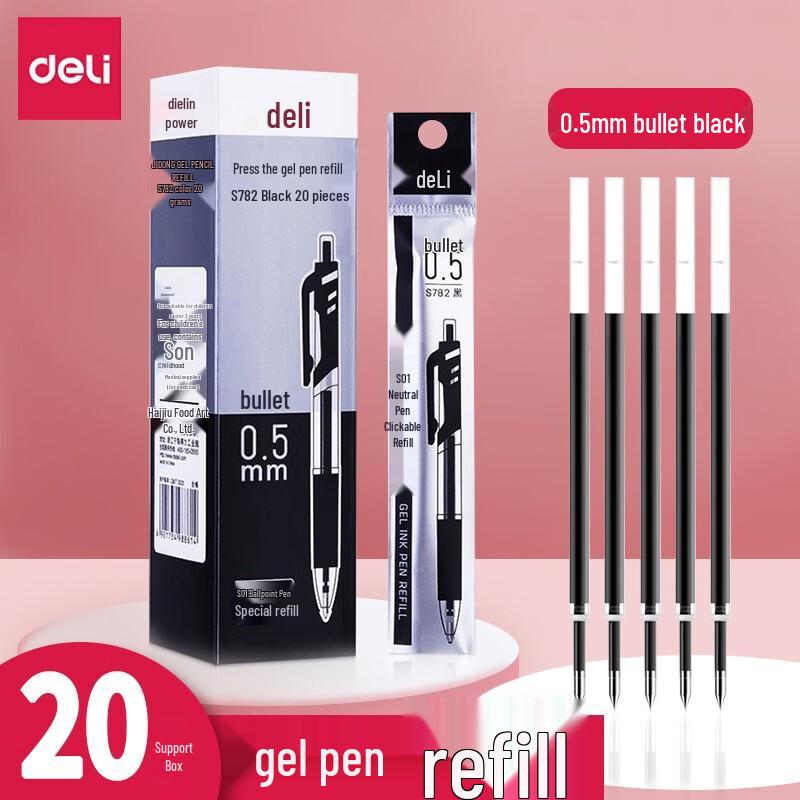 Deli S782 Retractable Gel Pen Refills