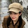 Small Face Big Head Circumference Octagonal Hat Children Spring Autumn and Winter Beret Versatile Retro Painter Newsboy Hat