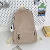 Light Backpack Korean Version Lazy Style Schoolbag Female Junior High School Students Casual Simple Large Capacity Travel Backpack