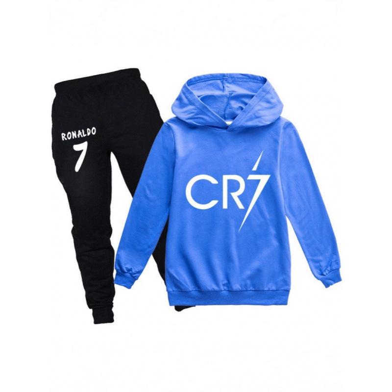 Children's hooded sweater two-piece children's suit hooded sweater winter fleece sweater hoodie set