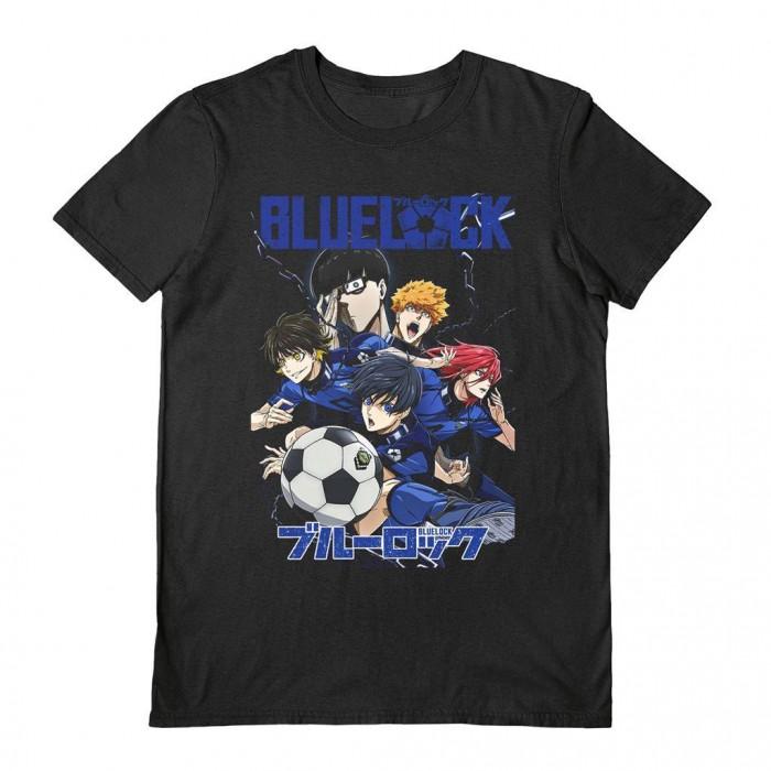 T-shirt Team In Chains unisex adulto Blue Lock XXL nero