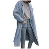 Fashion Women Solid Trench Coat Windbreaker Jacket Coat Double Breasted Overcoat