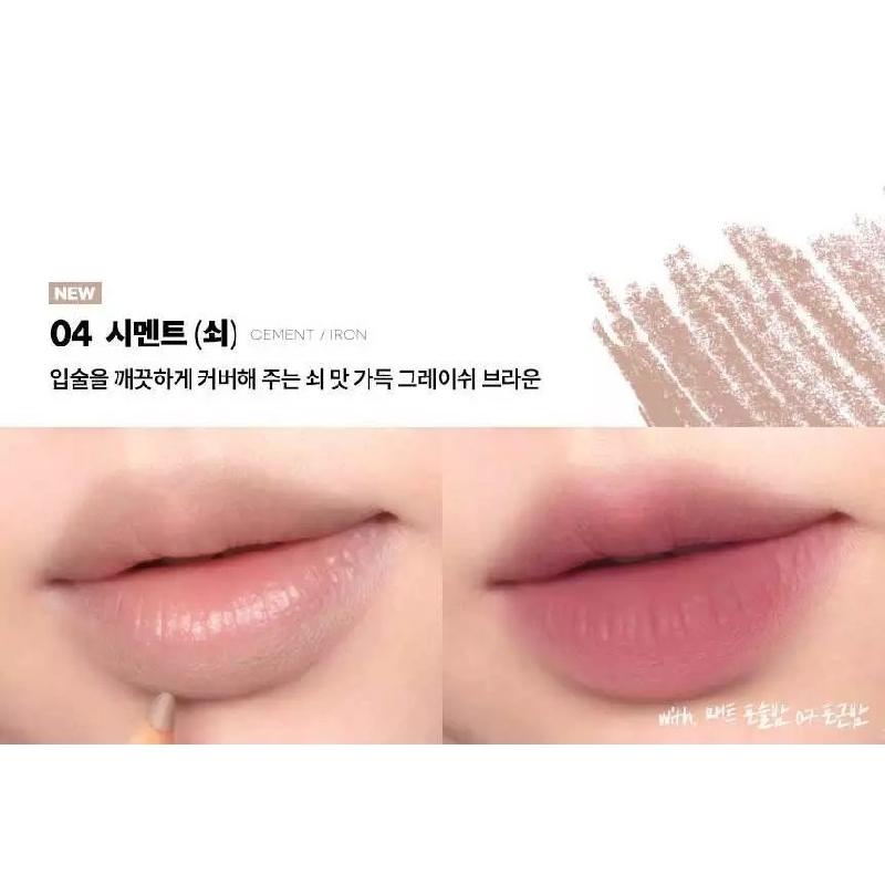 AOU BLENDING LIP PENCIL 6colors,Natural Over Lip Pencil That Provides Smooth Sliding, Long-lasting, and Delicate Quality.