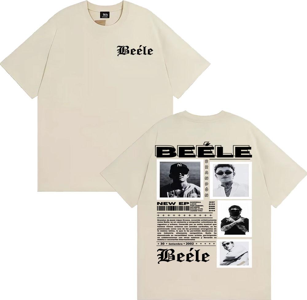 Rapper BEELE Brandon Album Tour 2025 Graphic T Shirt for Men Fashion Hip Hop Vintage T Shirts Summer Tops Casual Comfort Tshirt
