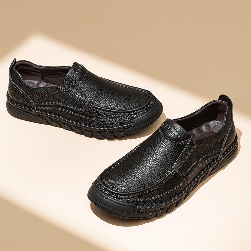 

Прямой эфир взрыв первый слой коровьей кожи повседневная кожаная обувь мужская ручной работы мужская на мягкой подошве из натуральной кожи для мужчин среднего и пожилого возраста отец 38