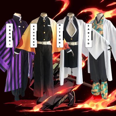 New Demon Slayer Kimetsu No Yaiba Cosplay Costumes Kanroji Mitsuri Iguro Obanai
