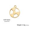 Teamer 5pcs Mini Breloque Cœur Breloques en Acier Inoxydable pour Fabrication de Bijoux Signe de la Paix Ruban Rouge Pendentif Bracelets Accessoires DIY