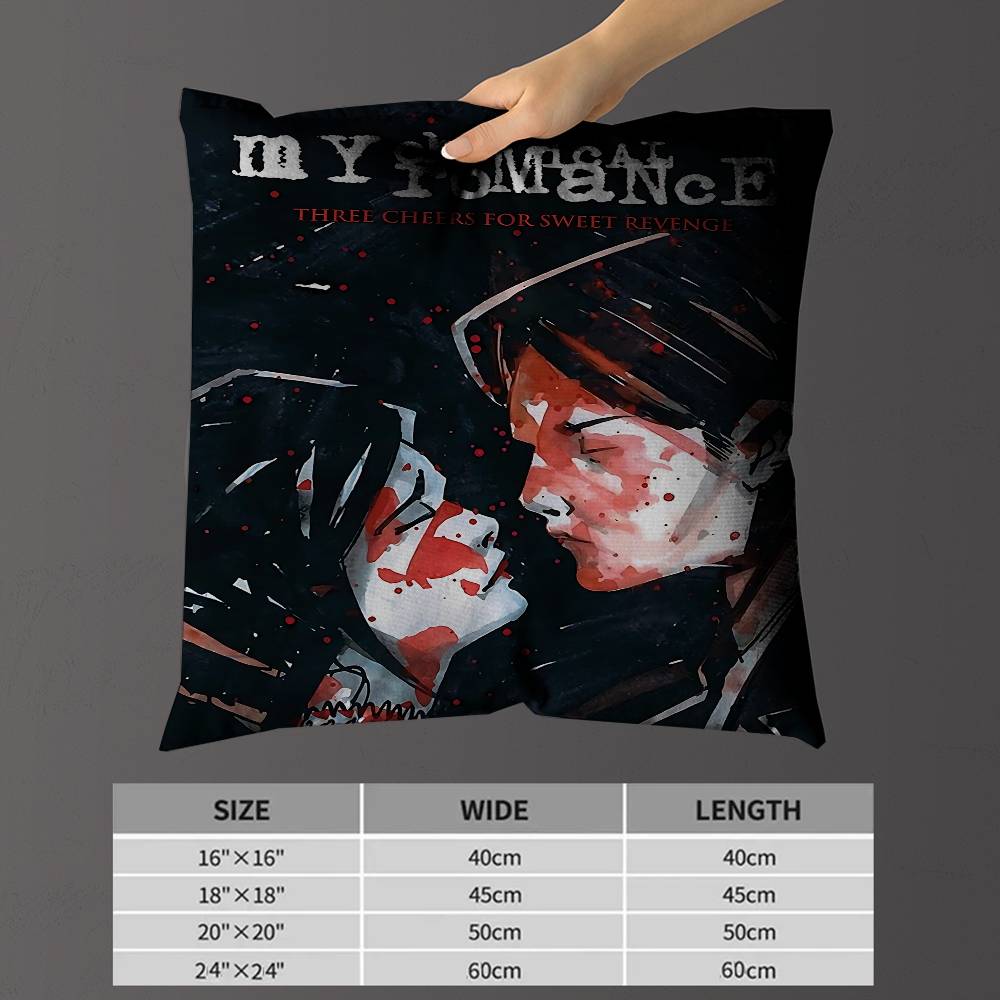 My C-Chemical R-Romance Band Cushion Cover Pillowcase Upholstery Sofa Throw Pillow Home Decor Pillowcas