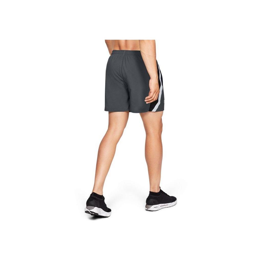 Under Armour Running Shorts Men Bottoms Peach Grey 1326571-012