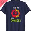 Funny Father Day T-shirt Men Trust Me I Am An Engineer Tshirt Geek Male Tops Letter Math Equation Print Tees Custom Students Tee
