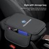 PIG1 Volkswagen Car Logo Armrest Box Cushion Pad Auto Armrest Mat Leather For VW GTI Polo Golf MK6 Passat B6 Tiguan Arteon Jetta ID.3