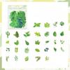 60 Pcs Plant Flower Cluster Stickers Junk Journal Creative Stationery DIY Decorative Stickers Scrapbook School Supplies