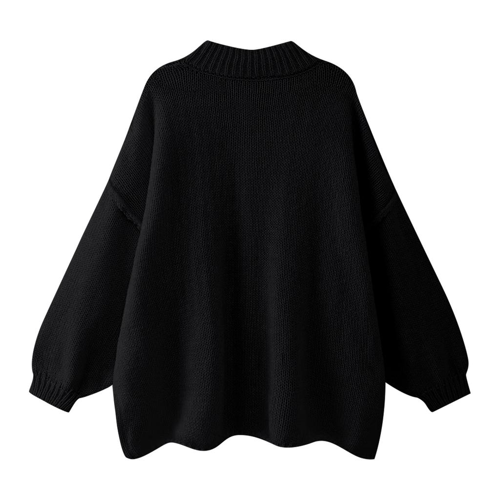 Cardigan de damă Pulover Haine Față deschisă Tricot cablu Supradimensionat Iarnă Îmbrăcăminte exterioară Îmbrăcăminte exterioară