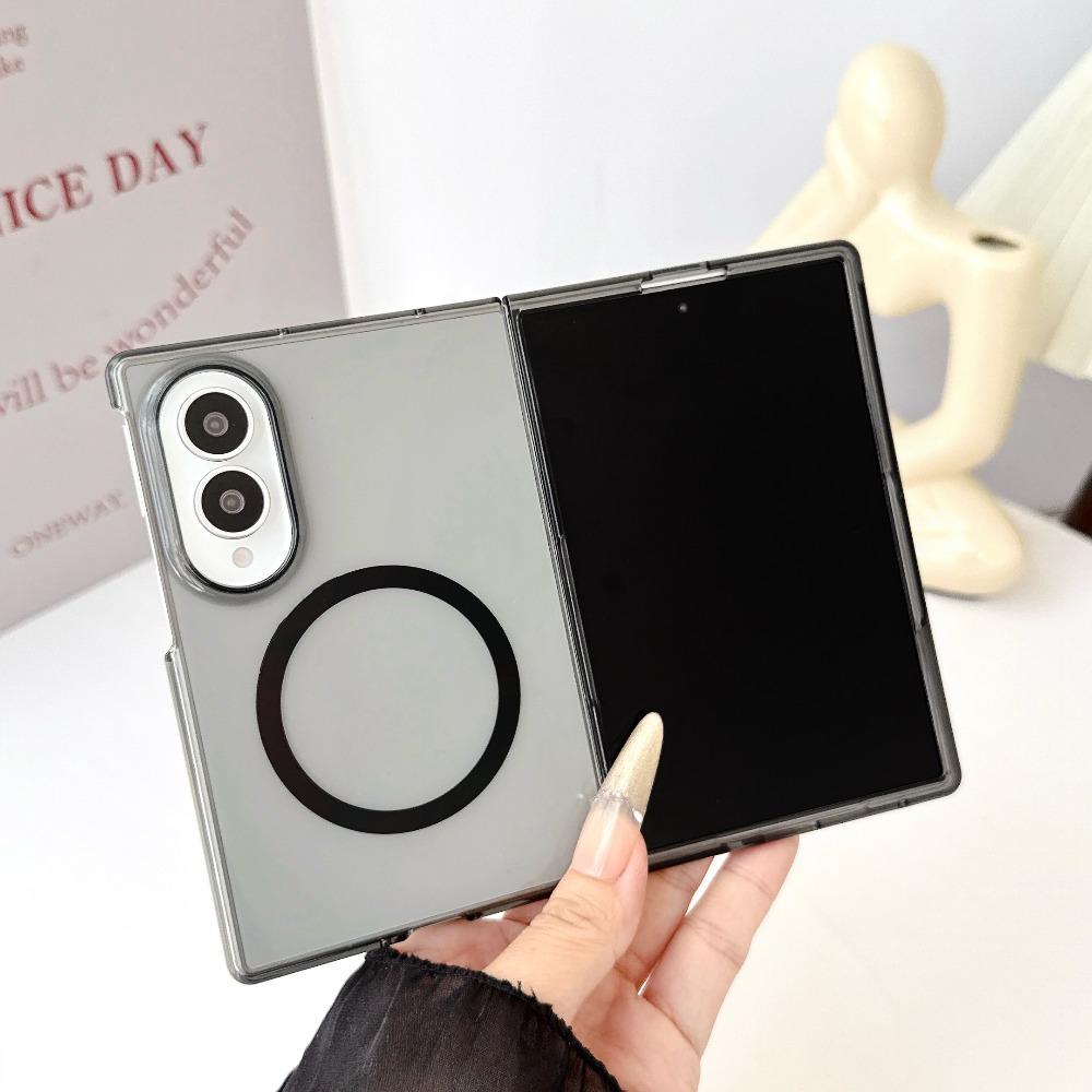 Custodia Traslucida Magnetica Ultra-Sottile per Samsung Galaxy Z Fold 8 Ultra fold8 Ultra per Magsafe Cover Posteriore Rigida in PC Trasparente Opaco